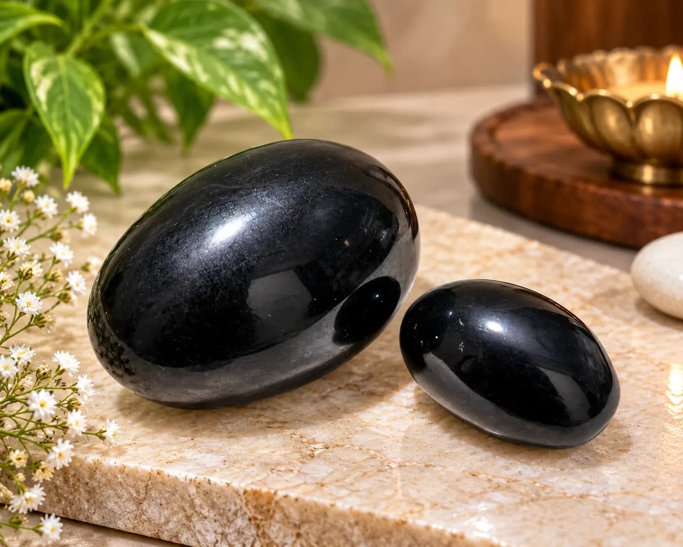 Shaligram Shila Natural Pair (Small)