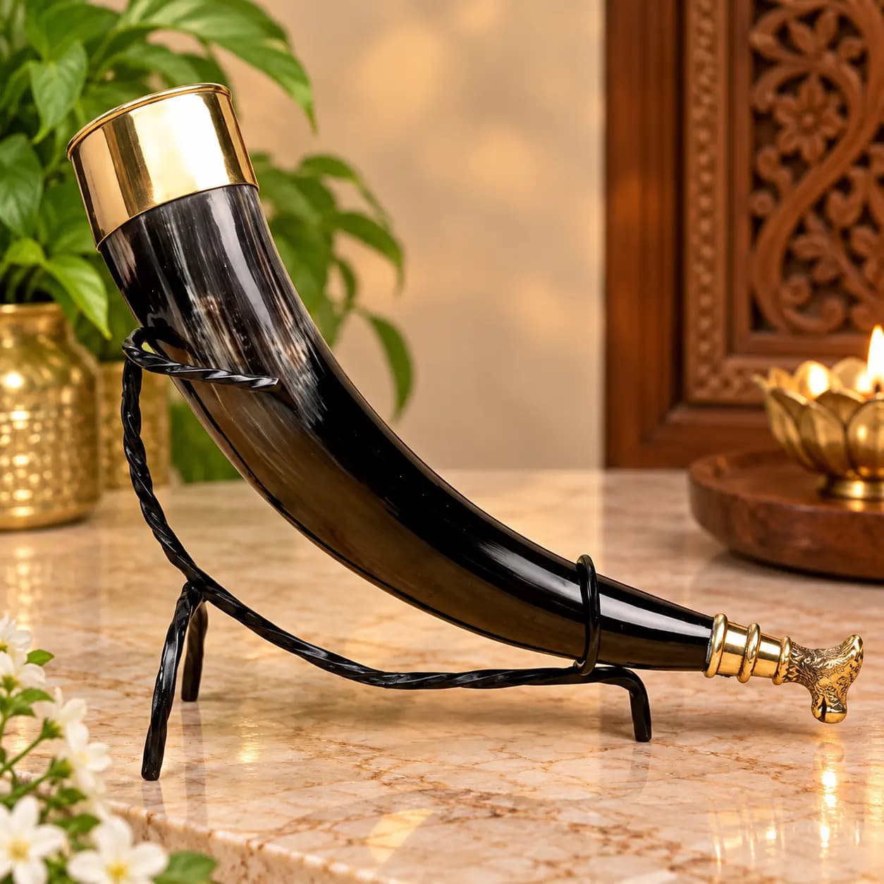 Black Ceremonial Horn (Abhishek Shankh)