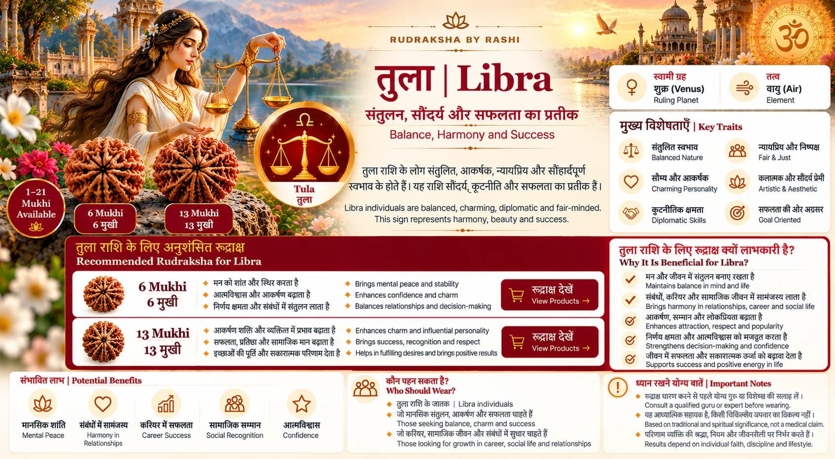 तुला | Libra Rudraksha banner