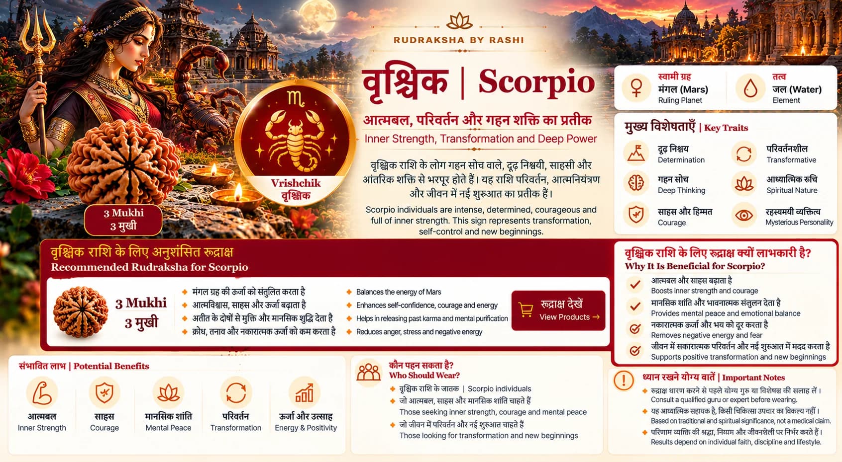 वृश्चिक | Scorpio Rudraksha banner