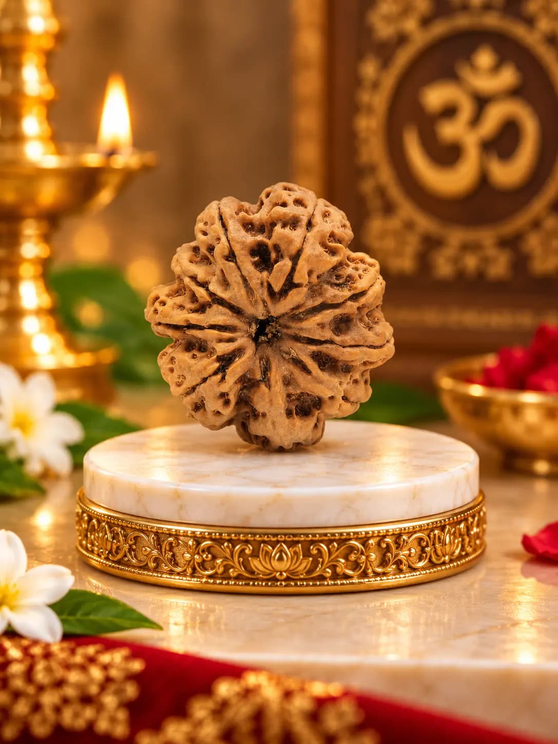 9 Mukhi Rudraksha Natural