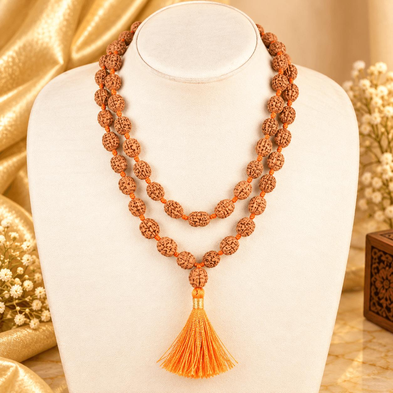 Premium 5 Mukhi Rudraksha Mala