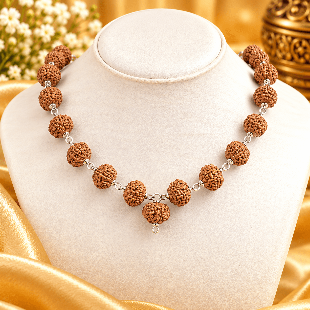 10 Mukhi Rudraksha x Sandalwood Mala