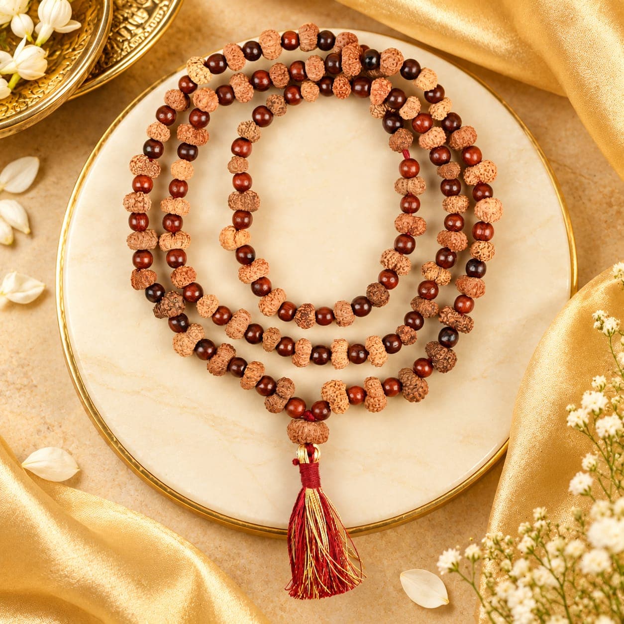 13 Mukhi Rudraksha Mala