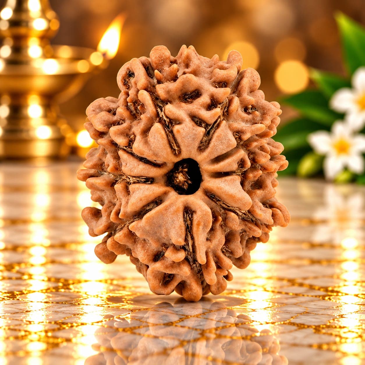 9 Mukhi from Nepal Regular - 24 mm