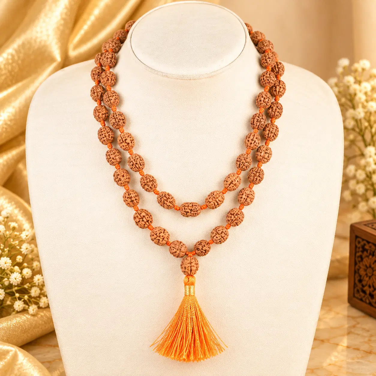 Premium 5 Mukhi Rudraksha Mala