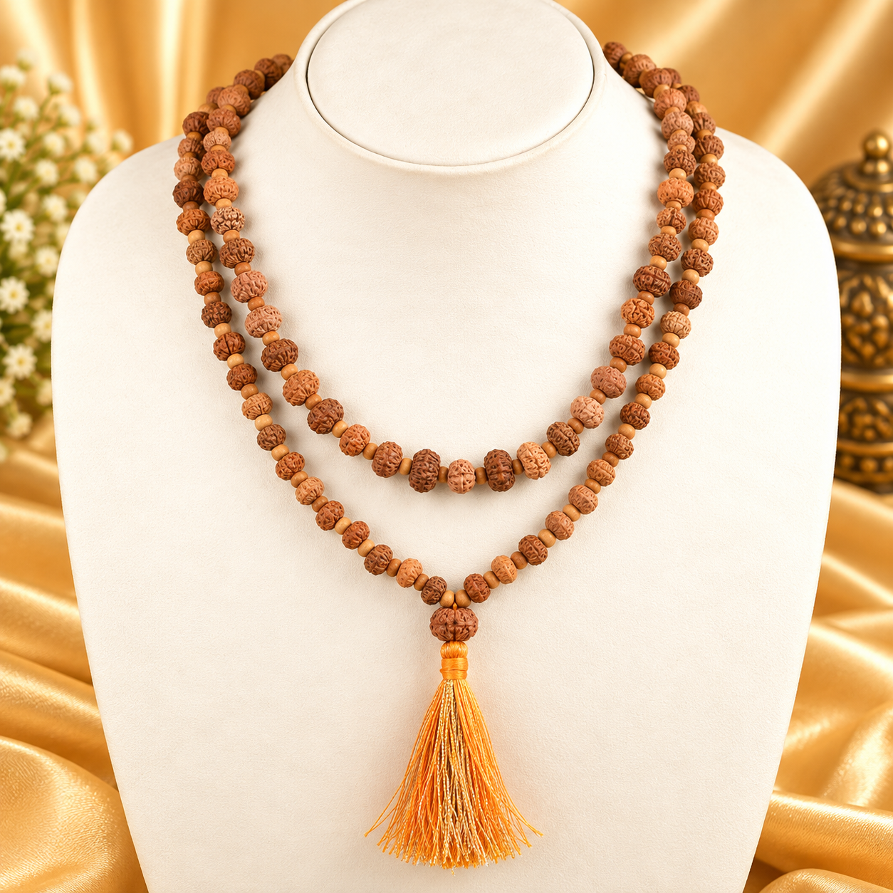 11 Mukhi Rudraksha Mala & Kantha