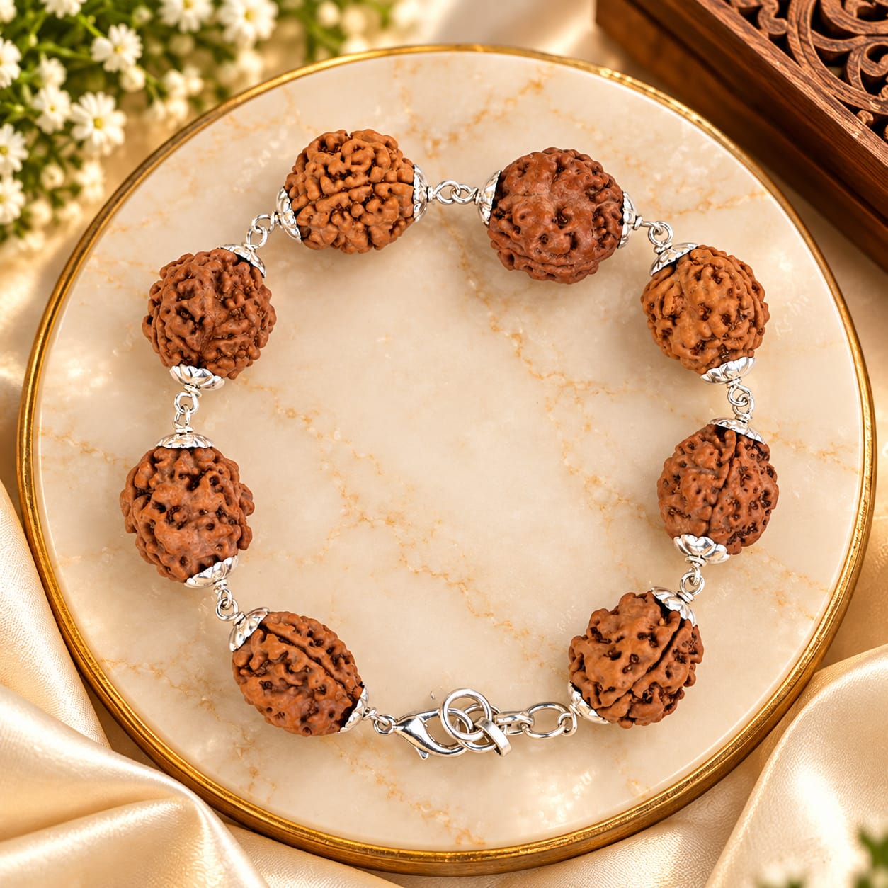 3 Mukhi Rudraksha Bracelet