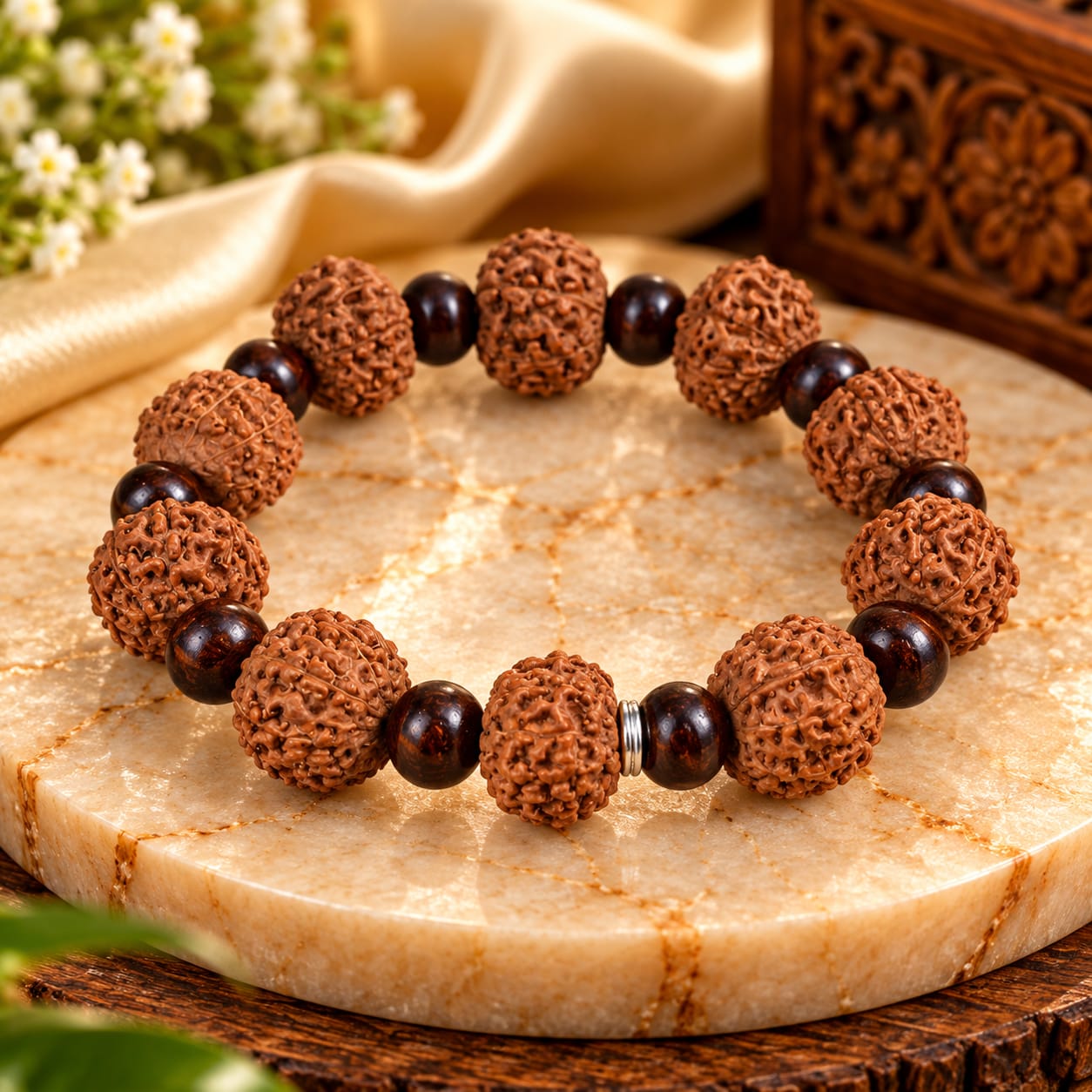 9 Mukhi Rudraksha Bracelet