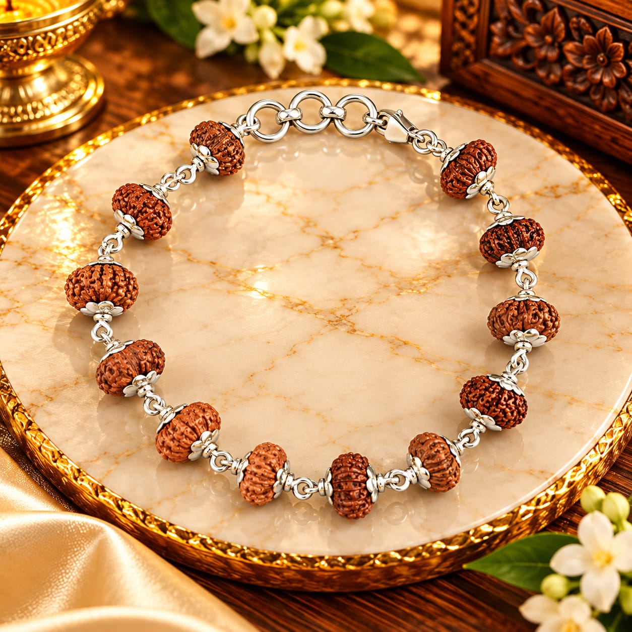 14 Mukhi Rudraksha Bracelet