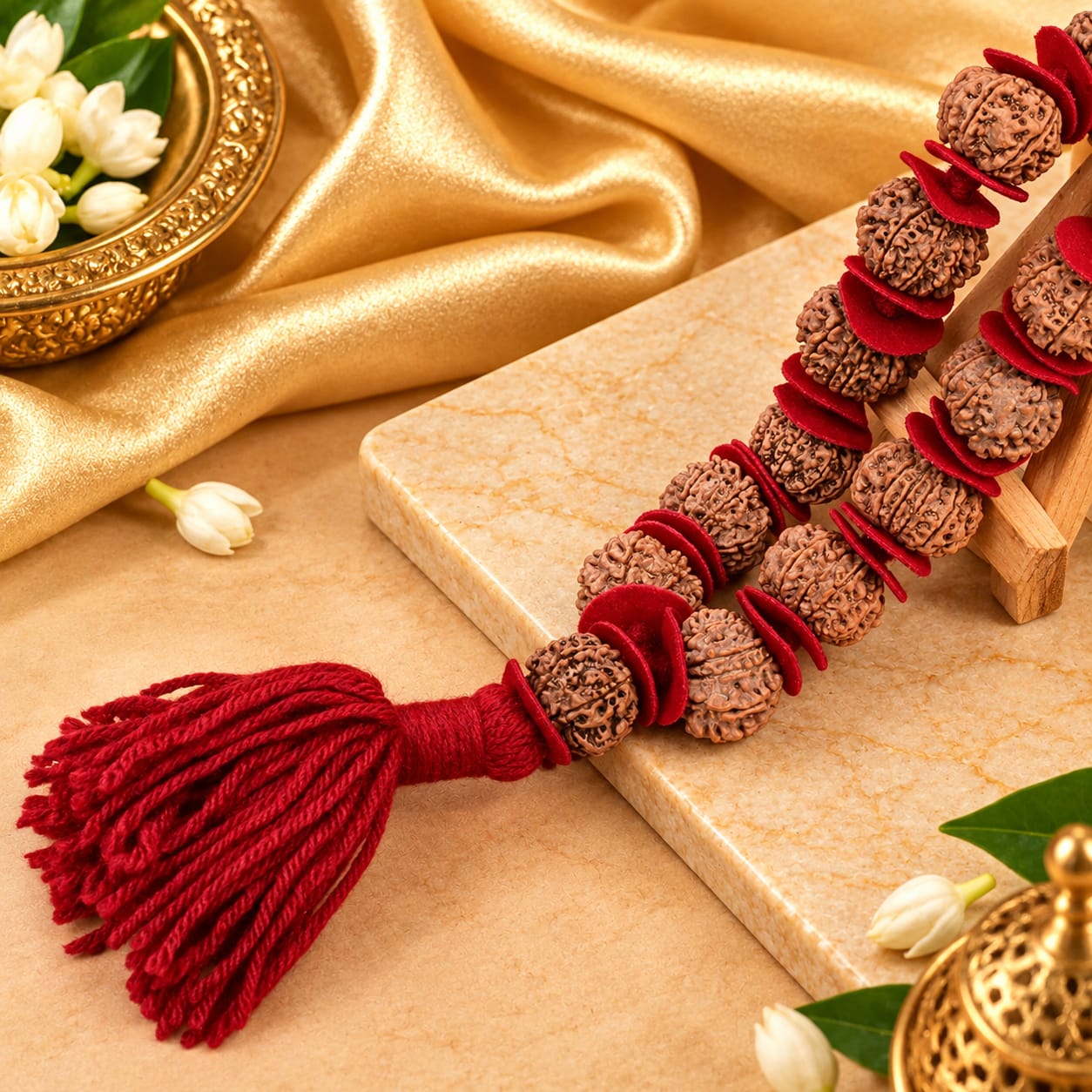 13 Mukhi Rudraksha Mala & Kantha