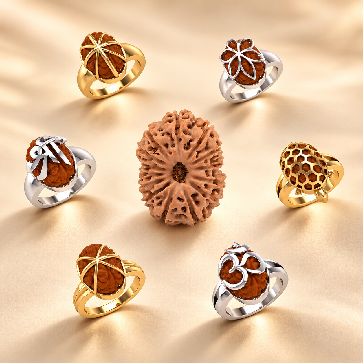 Rudraksha Rings
