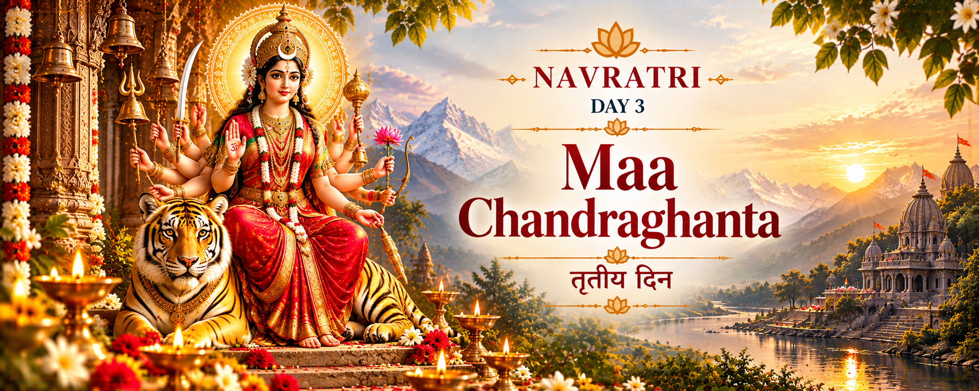 Maa Chandraghanta — तृतीय दिन