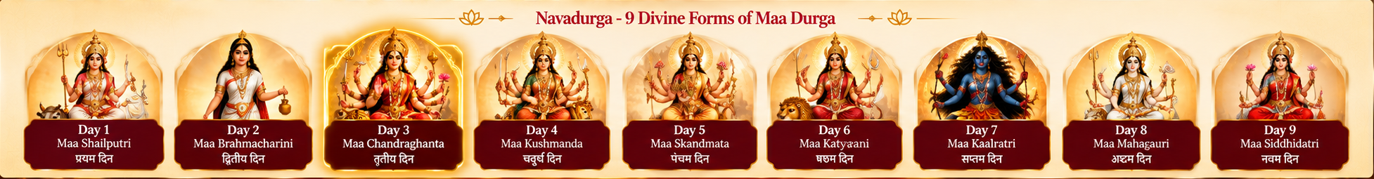 Maa Chandraghanta — तृतीय दिन gallery image 1