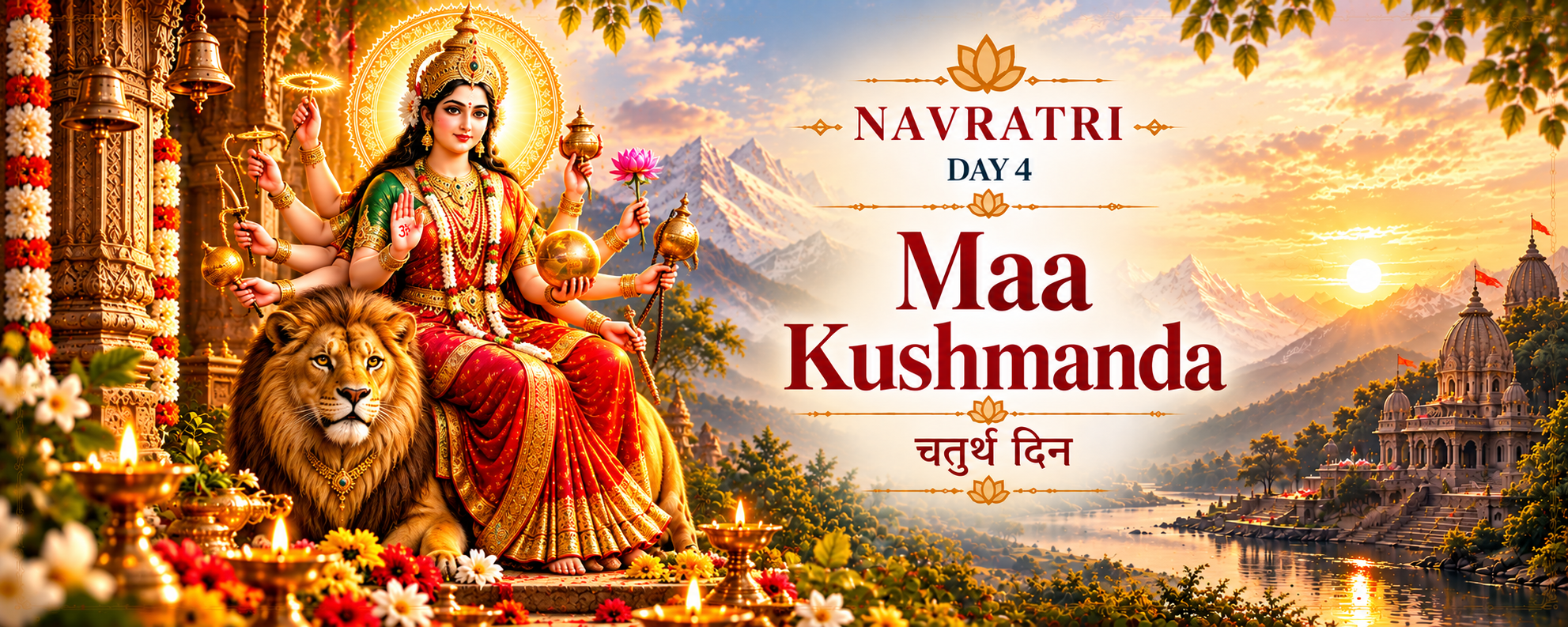 Maa Kushmanda — चतुर्थ दिन