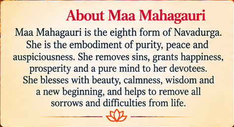 Maa Mahagauri — अष्टम दिन gallery image 1