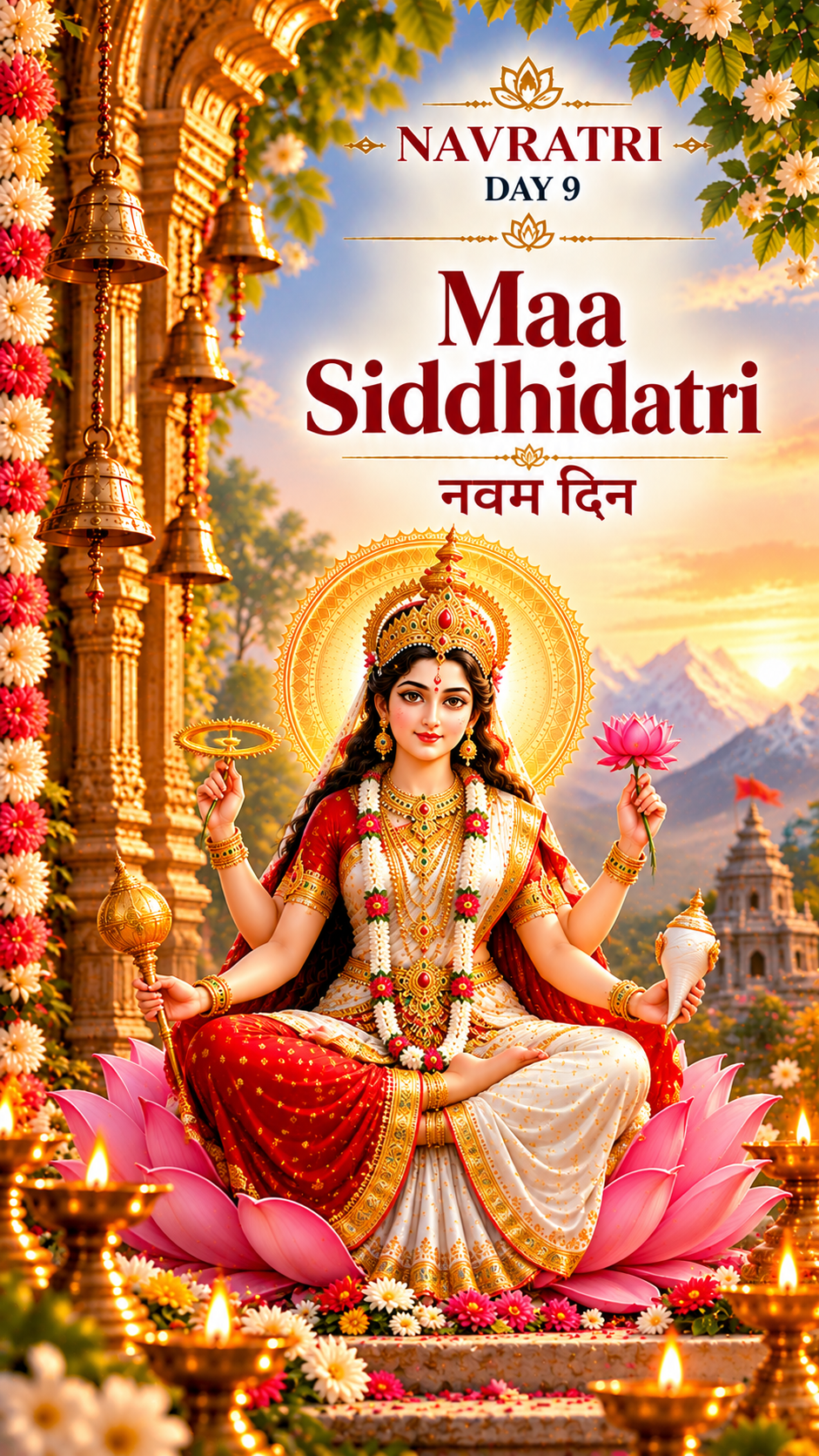 Maa Siddhidatri — नवम दिन